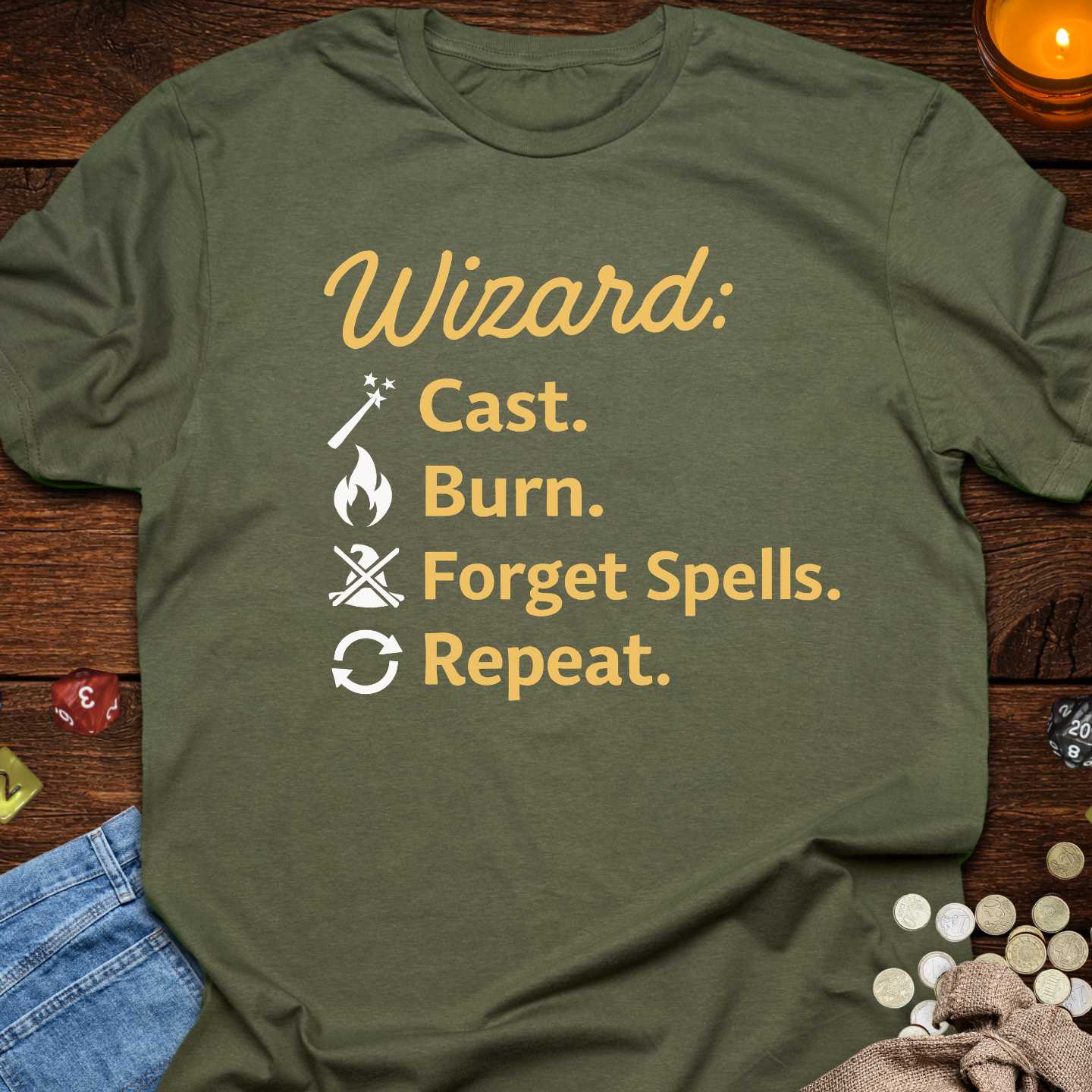 Wizard Cast Burn Forget