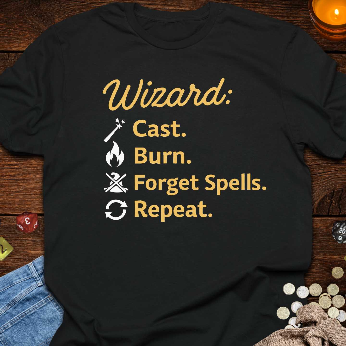 Wizard Cast Burn Forget